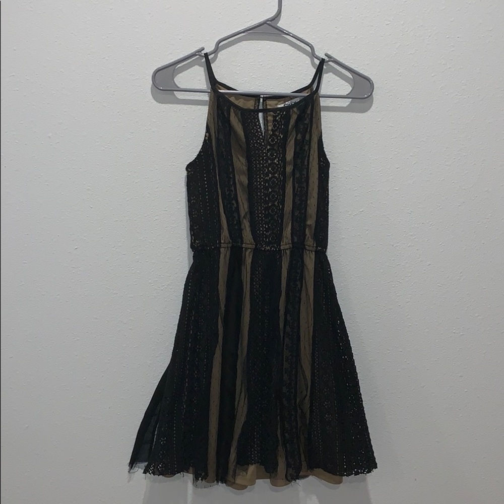 Black and olive dress by pinky